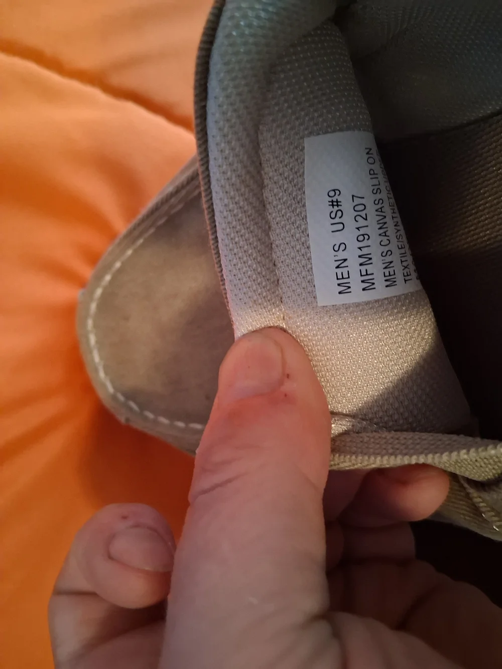 Margaritaville Men's Tan Canvas Slip-On Casual Shoes Round Toe US 9